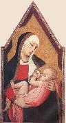 Ambrogio Lorenzetti Suckling Madonna painting